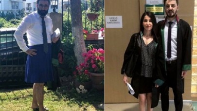 Avukat İbrahim Karslı,  etek boyu ölçen hakimi etek giyerek protesto etti