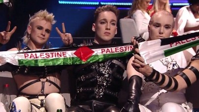 İsrail zulmüne karşı 'bayrak' açtılar! Eurovision'da Filistin damgası