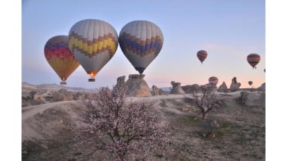 Kapadokya'da bayram tatili hareketliliği