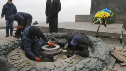 Kiev'de İkinci Dünya Savaşı'ndan kalma 29 adet top mermisi bulundu