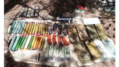 Osmaniye'de PKK'ya ait mühimmat deposu bulundu