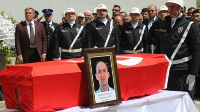 Şehit polis memuru Ateş için tören düzenlendi
