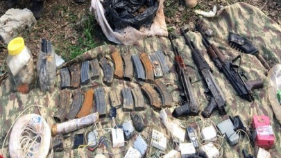 Teröristlerce kullanılan 3 kamp alanı imha edildi