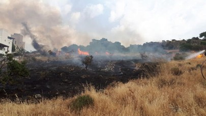 Ünlü tatil beldesinde korkutan yangın! Son anda...