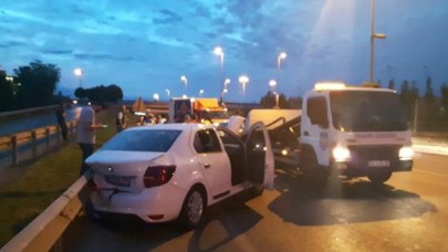 Yarım saat arayla ikinci kazayı yaptı: 2 yaralı
