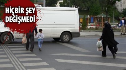 Yayalara tanınan önceliğe sürücüler alışamadı