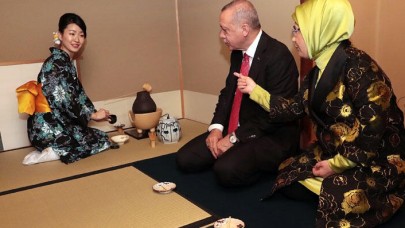 Cumhurbaşkanı Erdoğan Japonya’da çay seremonisine katıldı