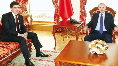 Cumhurbaşkanı Erdoğan,  Neçirvan Barzani'yi kabul etti