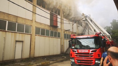 Pendik'te fabrika yangını