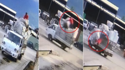 13 yaşındaki oğlunun kullandığı kamyonetten böyle düşmüştü... Acı haber geldi