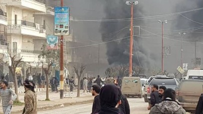 Afrin'de bomba yüklü tankerle saldırı: 13 ölü