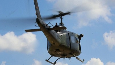 Almanya'da askeri helikopter düştü