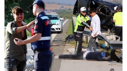 Cenaze dönüşü feci kaza.. Ölü ve yaralılar var...