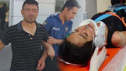 Eşi boğazından bıçakladı,  balkondan atlayıp yardım istedi