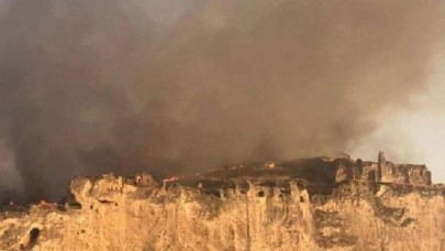 Hasankeyf'te korkutan yangın