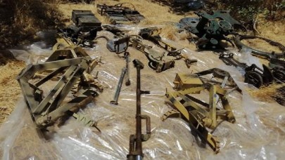 Irak'ın kuzeyinde PKK'ya ait mühimmat ele geçirildi