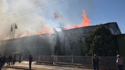 Konya'da silah fabrikasında yangın