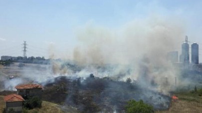 Metris Cezaevi yakınında yangın