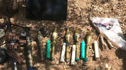 PKK'ya ait silah ve mühimmat ele geçirildi