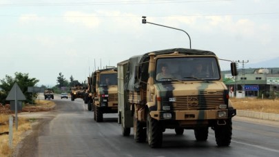 Suriye sınırına askeri sevkiyat