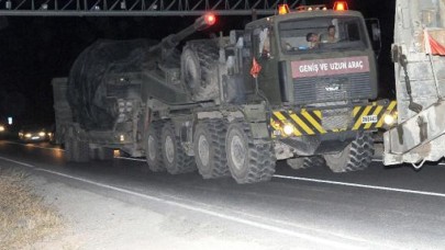 Suriye sınırına askeri sevkiyat