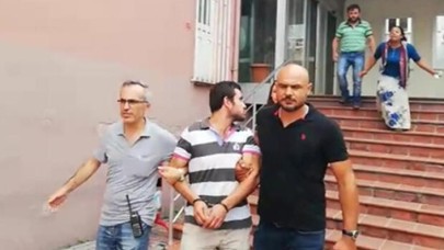 Gasptan tutuklanan oğlunu görünce sinir krizi geçirdi