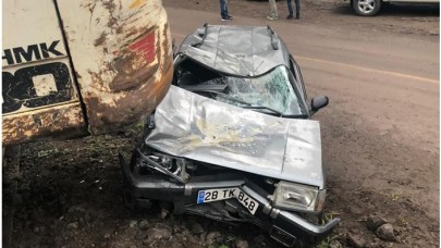 Giresun'da feci kaza: 4 kişi yaralandı