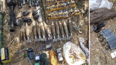 Pençe Harekatı'nda ele geçirilen mühimmat imha edildi