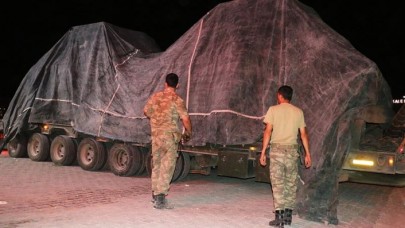 Suriye sınırına askeri sevkiyat