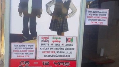 ‘Suriyeliler giremez’ yazısına uyarı