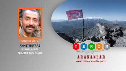 Turuncu kategorideki terörist Ahmet Boyraz etkisiz hale getirildi