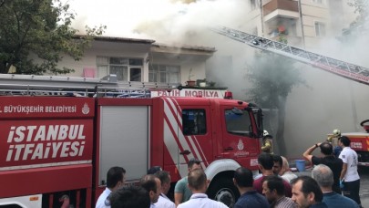 Maltepe'de iş yerinde yangın çıktı