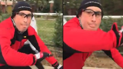 Bisikletli Kendisini Uyaran Kızı Darp Etti!