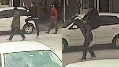 Neye uğradığını şaşırdı... Adeta uçarak yakaladı!