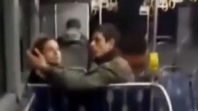 Otobüste öpüşme kavgası: 'Burası Türkiye!'
