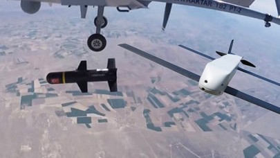 Bahar Kalkanı Harekatı'nda tarihi an: 20 adet SİHA birlikte havalandı!