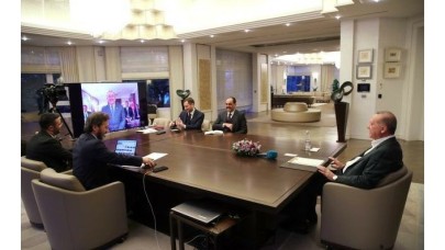 Cumhurbaşkanı Erdoğan,  telekonferans yaptığı Çavuşoğlu'nu uyardı!