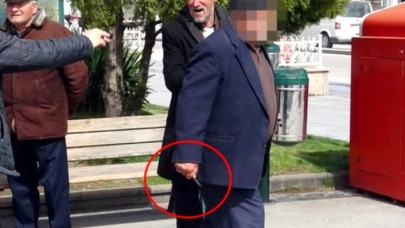 Evde kal uygulamasına uymayan yaşlı adam önce küfür etti,  sonra bıçak çekti!