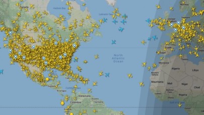 ABD'deki uçak trafiğinin tüm dünyayı tedirgin eden radar görüntüsü yayınlandı!