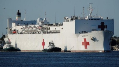 ABD'de koronavirüs için gönderilen hastane gemisinde büyük şok