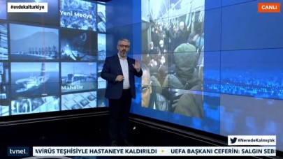 Canlı yayında başına gelmeyen kalmadı: Sunucu Erem Şentürk'ü önce elektrik çarptı sonra ayağı kaydı!