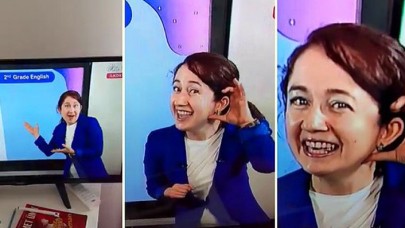 Eba TV'de kediyi anlatan İngilizce öğretmeni kırdı,  geçirdi!