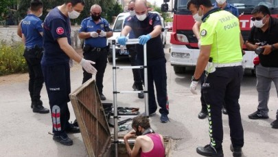 Pes artık: Kanalizasyonda yakalandı,  söyledikleri şoke etti!