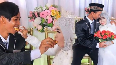 65 yaşındaki kadın evlat edindiği 24 yaşındaki gençle evlendi