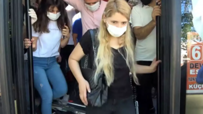 Aracında 14 yerine 37 yolcu taşıyan minübüs şoförü,  suçu polise attı