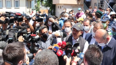 Bakanlar Soylu ve Pakdemirli sel bölgesinde: 1 milyon lira destek