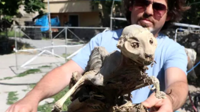 Evinin bodrumunda tahtaya yapışmış iskelet buldu: 'Böyle bir şey ilk kez görüyorum'