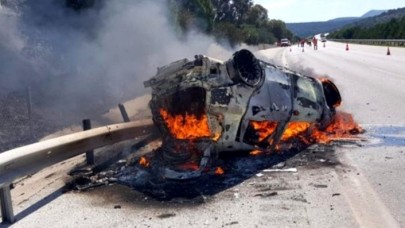 Kahreden kaza: Yanan otomobilde İbrahim Örçelik'le kızı İlayda öldü