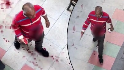 Marmaris'te inanılmaz görüntü: Bilal Vural elinde bıçak,  kendini bıçaklayanı aradı