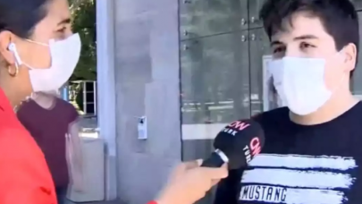 Sınavdan çıkan gencin,  spikerin sorusuna verdiği yanıt kahkahalara boğdu